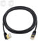 Duttek Câble Ethernet Cat8, 40Gbps 2000Mhz RJ45 à angle gauche avec Connecteurs RJ45 plaqués Or, pour ordinateur portable, switch, bureau, 2m