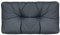 4L Textil Palettenkissen waschbar Palettenauflagen Outdoor Europaletten Sitzkissen Rückenlehne Sitzkissen Seitenkissen wetterfest (Eckkissen 60x40 cm, Dunkelgrau Uv-beständig)
