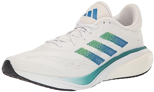 adidas Men's Supernova 3 Sneaker, White/Lucid Lemon/Arctic Fusion, 7.5