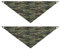 2 Stück Hundehalstuch, Militär-Tarnung, Camouflage, Haustier-Halstuch, waschbar, Dreieck-Lätzchen, Hundeschal, Urlaubszubehör für Welpen, Katzen, Hunde, klein