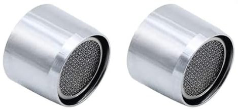 Saraoriginalshop Set 2 Rompigetto Femmina F22 Aeratore Filtro Anticalcare Rubinetto Lavandino Cucina Bagno in Ottone Cromato ed Filtro Acciaio Inox ed Abs completi di Guarnizioni
