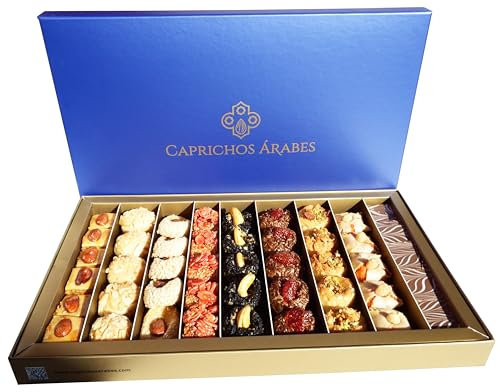 Selección Gourmet de Pasteles Artesanales de Lujo - Sin Azúcares añadidos, Sin Lactosa - Caja de 1000g Ideal para Regalo y Eventos Especiales