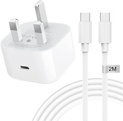 iPhone 15 16 Fast Charger Plug and Cable,20W iPhone 15/15 Pro/15 16 Plus Charger 2M USB C to Type C Cable Charging for iPad Pro 12.9/11 2018~2022,iPad 10,iPad Air 4/5th,iPad Charger Plug Cable