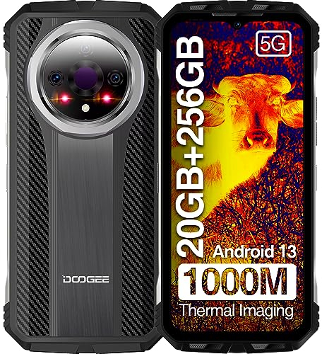 DOOGEE V31GT[2023] Rugged Smartphone, 5G Android 13 20GB+ 256GB, Thermal Imaging, 50MP Tripla Fotocamera 24MP Visione Notturna, 6.58' FHD+ IP68/ NFC/GPS/OTG/WI-FI 6