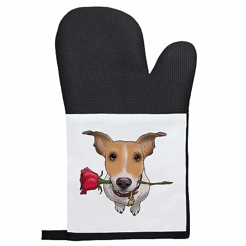 'Valentines Jack Russell' Oven Glove/Mitt (OG00013829)
