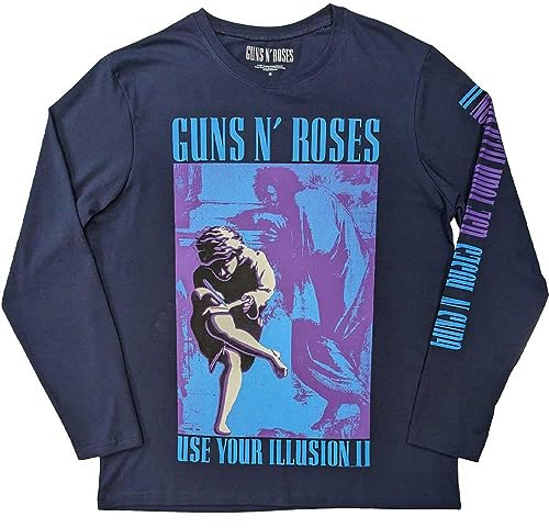Guns N' Roses T Shirt Get in The Ring Tour 91 Official Unisex Long Sleeve XL