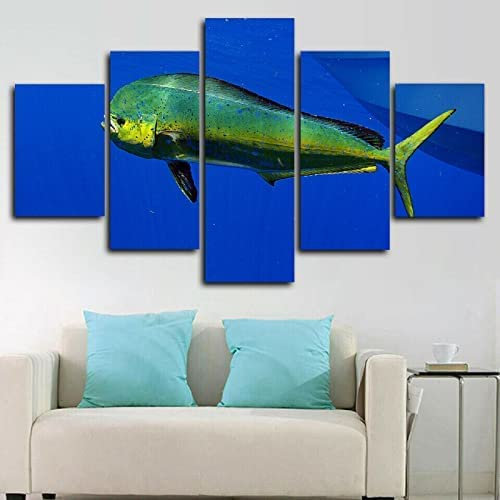 5 Teilig Leinwand Wanddeko Meeresfische Poster Hd Bilder Leinwanddrucke 5 Stück Gemälde Modern Wohnzimmer Wohnkultur Geschenk Rahmenlos 150 X 100 Cm Schlafzimmerbürohotelwandkunstfoto