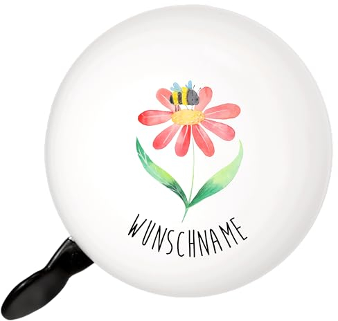 Mr. & Mrs. Panda Personalisierte Fahrradklingel Hummel Blume - Geschenke, Hummeln, klingel, Feld, Biene, Mit Spruch, Natur, Text, Lustige Sprüche, Personalisiert, Wespe, Namen
