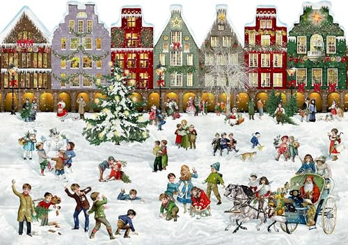 A3-Wand-Adventskalender – Weihnachtsstraße