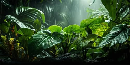 50x100cm Diamond Painting Grand Format, Plantes tropicales Diamant Painting DIY 5D Mosaïque Peinture Numéro Point De Croix Tableau Perle Diamant, Loisirs Créatifs Adultes pour Decoration Chambre-T47