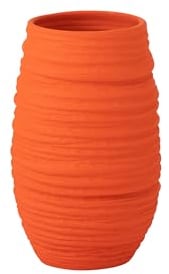 J-Line Fiesta Vase, Keramik, Orange, groß