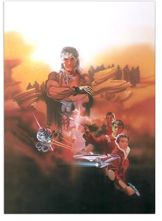 Displate Offiziell Star Trek MetallPoster Magnetische Befestigung Inklusive Lizenziert Bilder Hochwertiges Poster Movie Posters The Wrath of Khan 45 cm x 32 cm