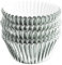 Rumyve 100 Pcs Disposable Baking Cups,Foil Metallic Cupcake Cases,Muffin Liners for Christmas Birthday Wedding Holiday Party(Silver)