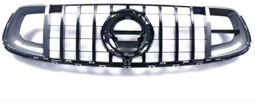 Gitter Für Mercedes Für Benz W253 X253 GLC Klasse Coupe GLC300 2020-2022 GLC43 Auto Oberen Stoßfänger Mesh Grid Grill Vorderen Grill Frontgrill(Color:Alles schwarz)