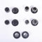 Schnellspanner-Adapter für Steckachse, Endkappe, schwarz, Vorderradnabe M9 auf 15 mm, Hinterradnabe M10 auf 12 mm (12 x 142 mm)