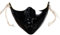 KAHDGSS Masque de bal masqué pour Halloween, bouche des yeux pour femmes et hommes, demi-visage pour carnavals, Halloween, La moitié inférieure de Bk