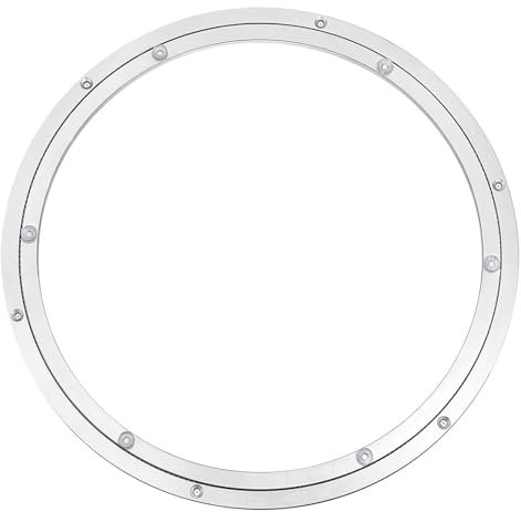 AAABOX 68cm(27in) Drehtellerlager aus Aluminiumlegierung,Drehbare Drehscheibe Druckkugellager Drehteller Tisch Drehbeschlag 360 Drehbar Schwerlast für Kaleidoskope Tischplatte Serving Messe