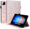LSPCASA Custodia per Xiaomi Pad 6S Pro 12.4 Pollici PU Leather Cover Con Slot Per Carte Folio Stand Protettiva Case Tablet Cover per Xiaomi Pad 6S Pro-Rosa