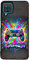 FunKaz Coque pour Samsung Galaxy A12 - Gamer Manette de Jeu Fond Multicolore - Coque Noire TPU