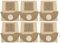 Sac Filtrant En Papier For Aspirateur Karcher, Compatible Avec Modèles SE 5.100, SE 6.100, 2501, 2601, 3001, A 2120, NT 181 Pro, SE2001, SE3001(6PCS)
