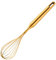 CGTQROVR Egg Whisk 12 Inch Egg Beater Stainless Steel Dough Whisk with Handle & Hanging Hole 12 Wire Gold ideal for Cooking Mixing Whisking Baking