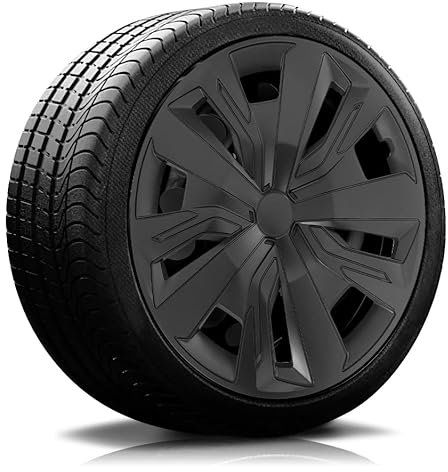 Premiere 2025 !!! 16 Zoll 16 RKK18 Black-Line (schwarz) PKW Radkappen/Radzierblenden 4 Stück