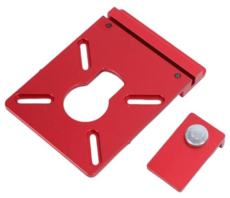 ZDAGELD Oberfräsen-Schienenadapter für Bosch Makita Dewalt, Präzisions-Führungsschienen-Adapter aus Aluminium,Verbindet die Oberfräse Reibungslos mit der Führungsschiene