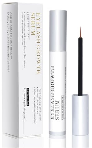 5ml Wimpernserum Ohne Hormone, Lash Serum, Augenbrauen Serum, Wimpernwachstums, Wimpernbooster für Pflege Gebrochene Wimpern, Wimpernwachstumsaktivator & Nährende Basis, Schnelleres Wimpernwachstum-01