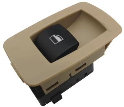 Interruttore Alzacristalli 61316945876 Per BMW E70 E71 E72 E87 E89 E90 E91 E92 E93 Pulsante Di Sollevamento Dell'interruttore Controllo Del Finestrino Passeggero Pulsante Alzavetro Auto(Beige)