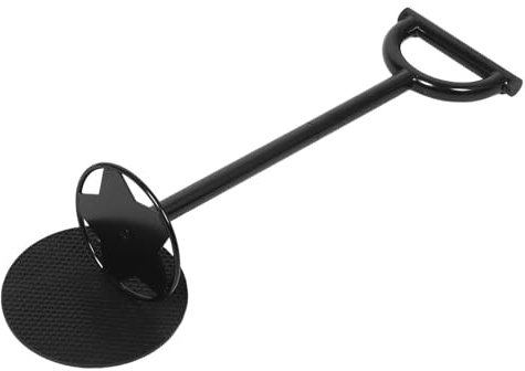 Manual Trash Compactor Black Carbon Steel for Home Bins | Space Saving Waste Compression, Suitable for Outdoor Bin Use, Compact Hand Tool for Kitchen Garden Office
