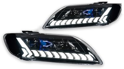 Generisch Ersatz-Scheinwerfer-Komplettset Auto-Styling-Kopflampe für Q7-Scheinwerfer 2006–2015 Q7 Scheinwerfer-Projektorobjekt(2010-2015 No AFS,LHD)