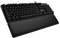 Logitech G513 Clavier Gaming Mécanique avec Repose-Poignets, Eclairage RVB Lightsync, Switchs GX Blue, Alliage Aluminium 5052, Personnalisable, Relais USB, Clavier Allemand QWERTZ - Noir