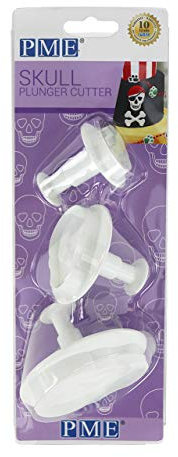 PME SKU202 Ausstechformen, Schädel-Design, AMS, Kunststoff, 3 Stück