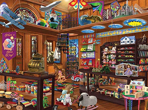 White Mountain Puzzles Toy Shop Seek and Find - 1000 Piece Jigsaw Puzzle