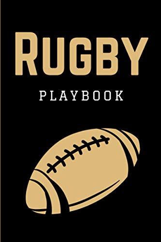 Rugby Playbook: Practical Rugby Game Coach Play Book | Coaching Notebook with Blank Field Diagrams for Drawing Up Plays, Drills, Planning Tactics & Strategy | Gift for Coaches & Team Players