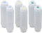 FIFO Innovations Quetschflasche, 473 ml, 6 Stück, für Gewürze, Saucen, Teig und Dressing, rund, weiß/opulent, wiederverwendbar, Kunststoff, kühlschranksicher