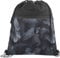 coocazoo Turnbeutel „Grey Rocks”, schwarz-grau, mit Reißverschlussfach und Kordelzug, reflektierende Elemente, Schlaufen zur Befestigung am Schulrucksack, 10 Liter, ab der 3. Klasse