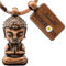LANOLU Schlüsselanhänger Buddha, Geschenk für Yoga Fans - Namastee meditations deko, Glücksbringer Buddhismus Anhänger für mehr Gelassenheit - Yoga Figur