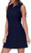MoFiz Sportkleider Damen Tennis Golf Kleider Ärmellos Sommer Freizeitkleider Baumwolle Polokleid mit Reißverschluss Marineblau S