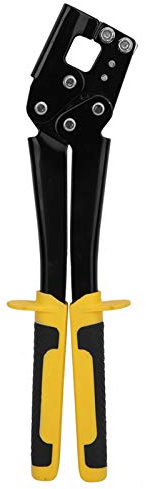 Metal Hole Punch, Sheet Metal Hole Punch, Hole Puncher, Steel Keel Fixed Punching Pliers Handle Stud Crimper Grid Hole Punch for Decoration Ceiling, Multifunctional Ceiling Grid Punch Pliers