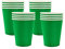 16 Pièces Gobelets Jetables en Papier, 250ml Gobelet Vert Tasse Cafe Carton Jetable Verre en Carton,Verre Cafe Carton Jetables Goblets pour Anniversaire Mariage Café DIY Boissons Chaude Froide