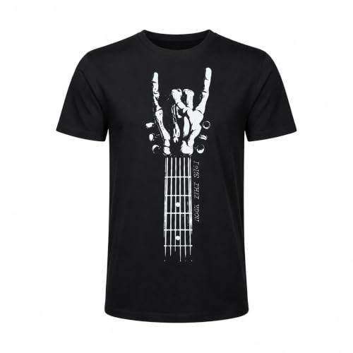 Heavy Metal T-Shirt - Rock That - Rock 'n' Roll Shirt Herren Männer - Gitarre - Metalhand - Devil Horns - Mano Cornuta - Rock Musik