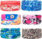 Banaone 6 Stück/Packung Gedruckt Bandanas Multifunktionstuch Rohr Kopfbedeckungen Bandana Schal Elastische Halstücher für Yoga, Wandern, Reiten, Motorradfahren