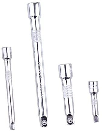 BESTonZON 4pcs Socket Wrench Set Ratchet Spanner Extension Bar Drive Socket Extender Hand Tool