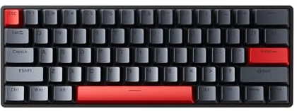 DrunkDeer G60 Rapid Trigger Mechanical Gaming Keyboard TKL Magnetic Switch Keyboard RGB PBT Keycaps Compact 60% 61Keys USB Wired，Black