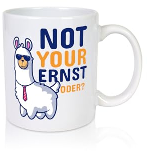 Not your Ernst | Lama Tasse | Alpaka | Humor Spruch - Tasse Weiß