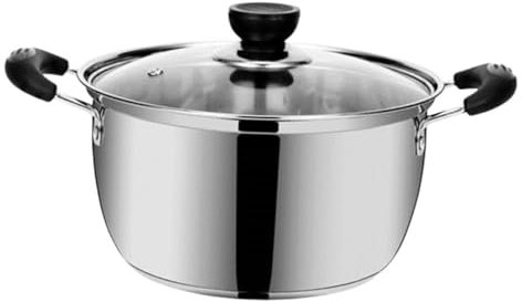 Cabilock Pot à Lait Domestique Casserole En Acier Inoxydable Casserole De Ménage Pot De Pâtes Ustensiles De Cuisine Pot De Panier Pot à Tajine Poêle à Frire Un Verre De Bébé Pot De Soupe