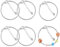 Teaaha 6 Stück Armband Verlängerung Kette, Einstellbare Armband Extender für Schmuck, Silber Ketten Verlängerungen für Halsketten und Armbänder, Schmuck Zubehör für Frauen