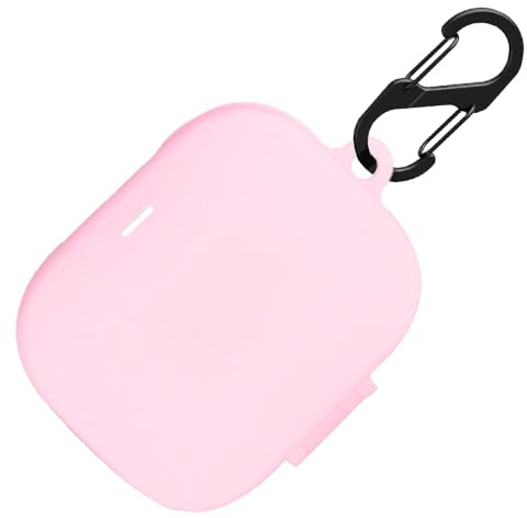 Funda de silicona para Redmi Buds 6 Active, funda a prueba de golpes y funda protectora para Redmi Buds 6 Active con llavero (rosa)