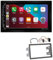 ESX VMX700DAB 2-DIN Autoradio kompatibel mit Wireless Apple CarPlay Android Auto Bluetooth DAB+ passend für Volkswagen VW Fox alle schwarz
